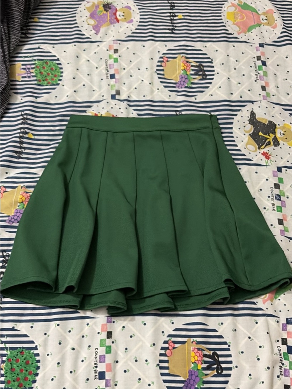Pull&Bear green pleated tennis skirt